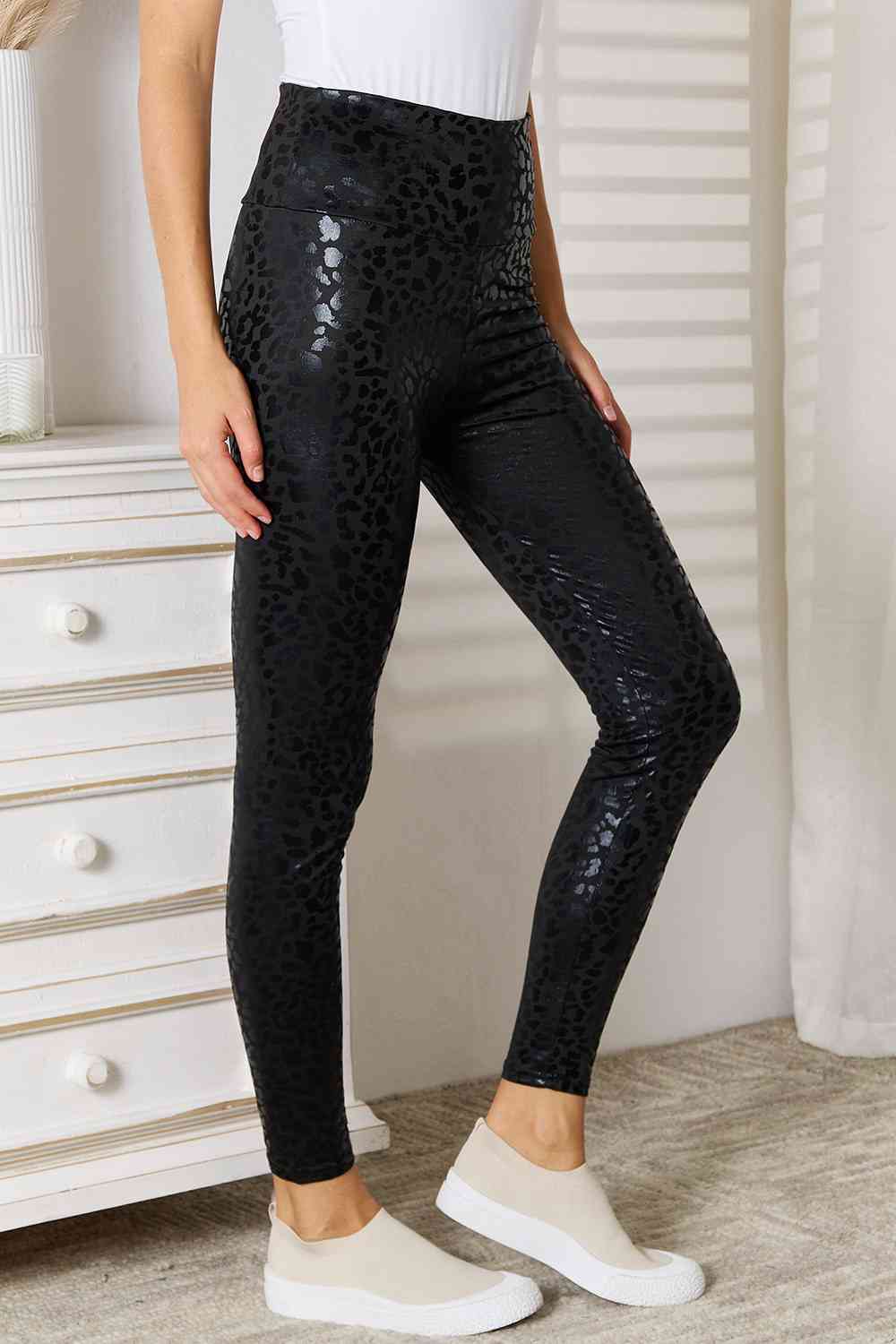 Leggings mit hoher Taille von Double Take