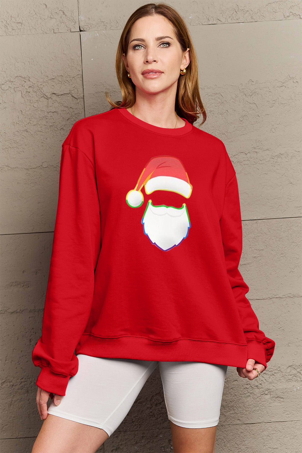 Simply Love Full Size Graphic Round Neck Sweatshirt