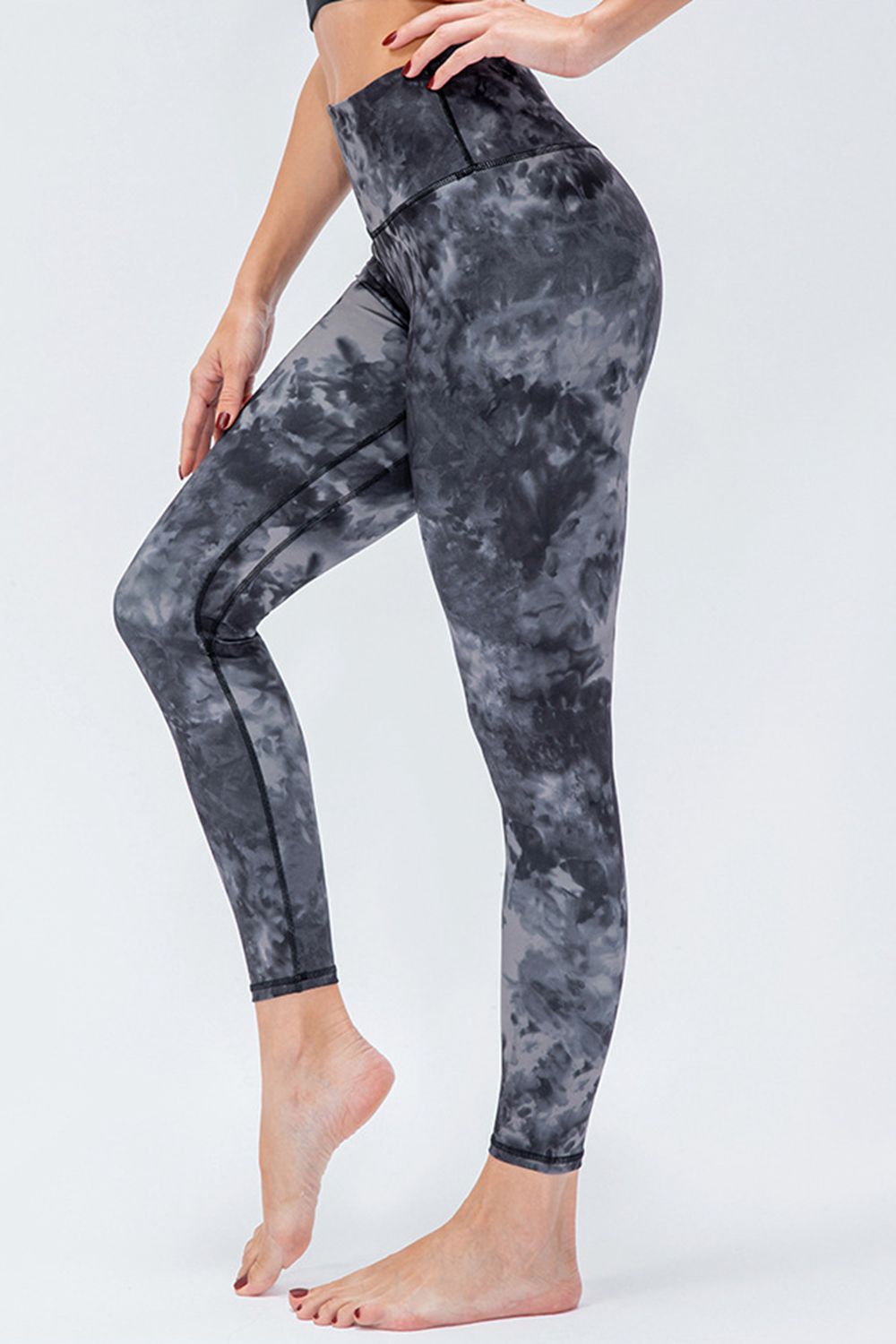 Aktiv-Leggings mit schmaler Passform und breitem Bund