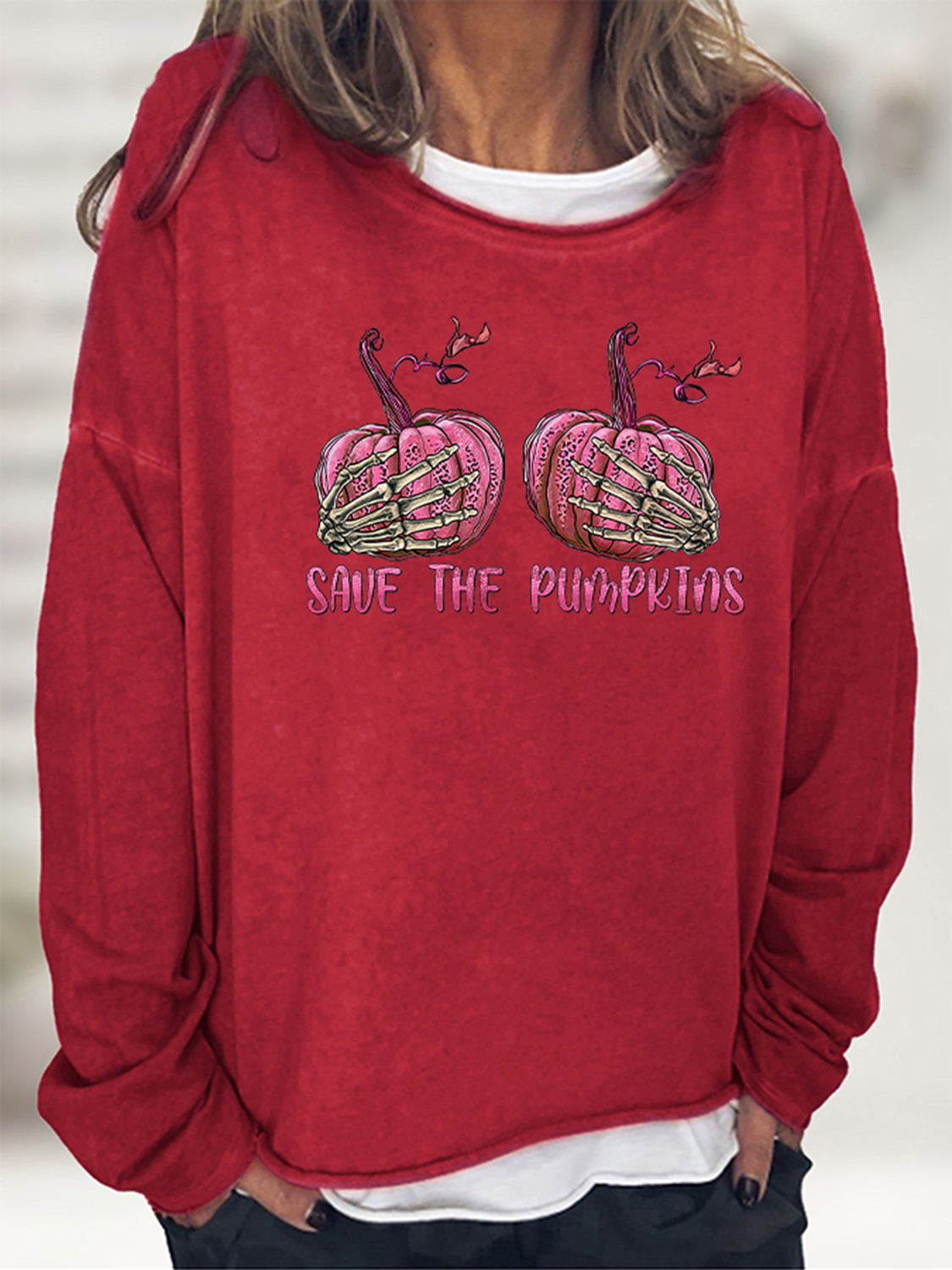 SAVE THE PUMPKIN Grafik-Sweatshirt in voller Größe