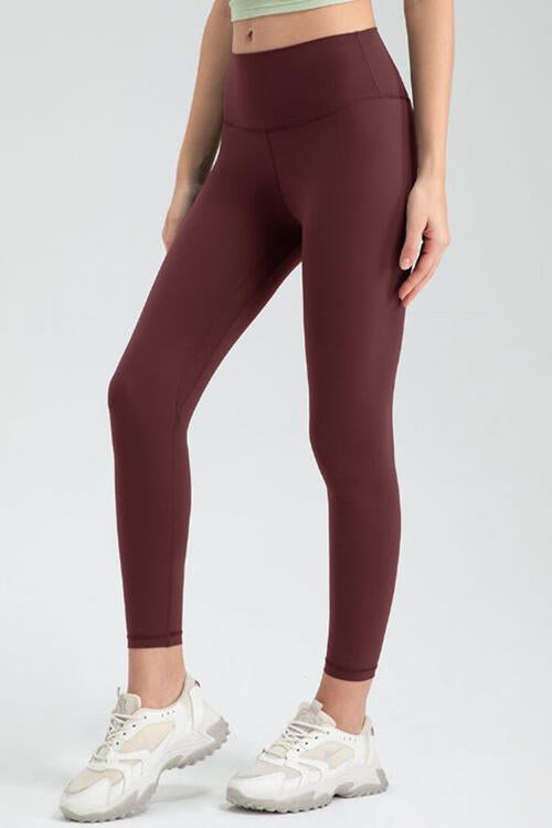 Aktiv-Leggings mit schmaler Passform und breitem Bund