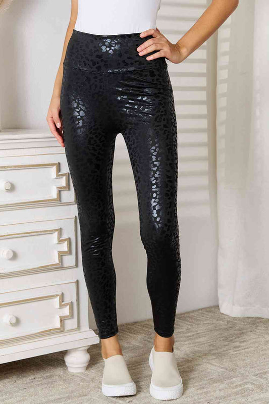 Leggings mit hoher Taille von Double Take