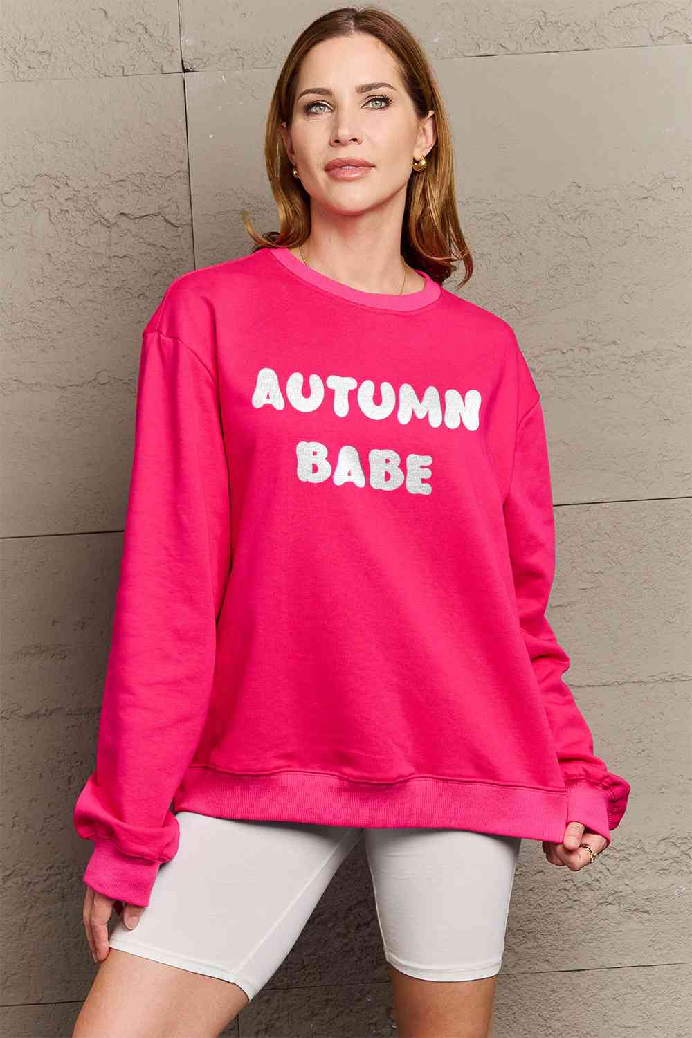 Simply Love – Sweatshirt mit Grafik „AUTUMN BABE“ in voller Größe