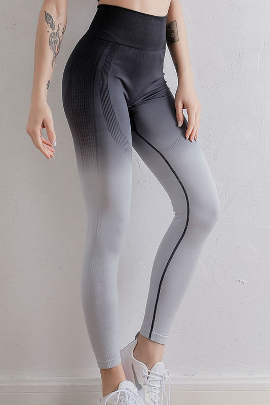 Sport-Leggings mit Farbverlauf und hoher Taille