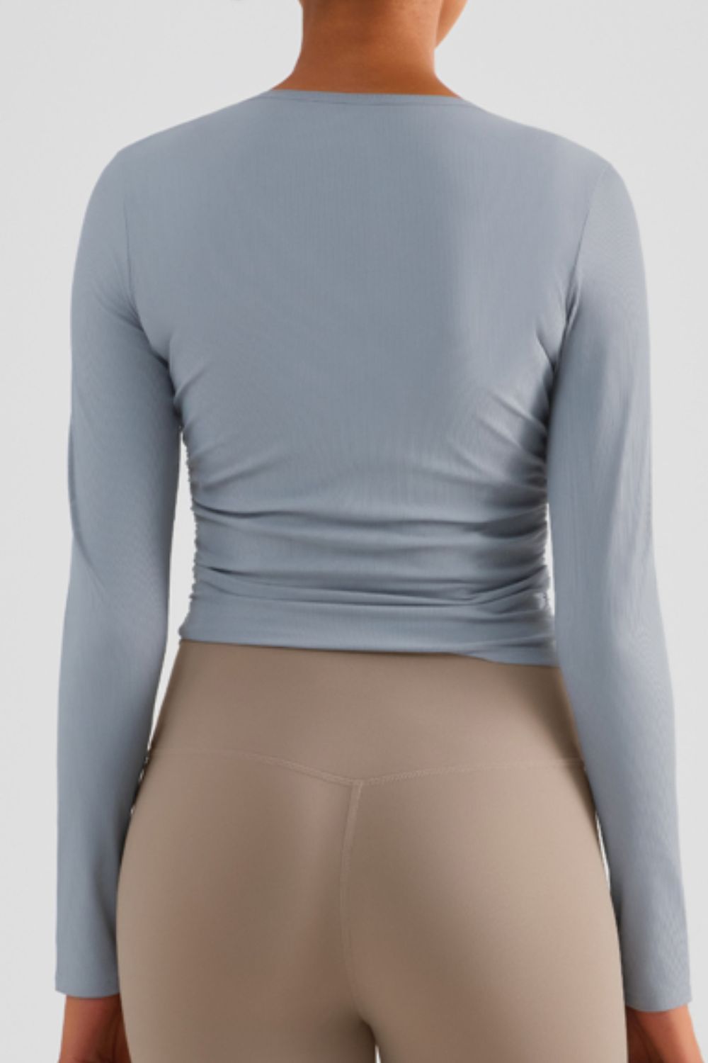 Lightweight Round Neck Long Sleeve Sports Top