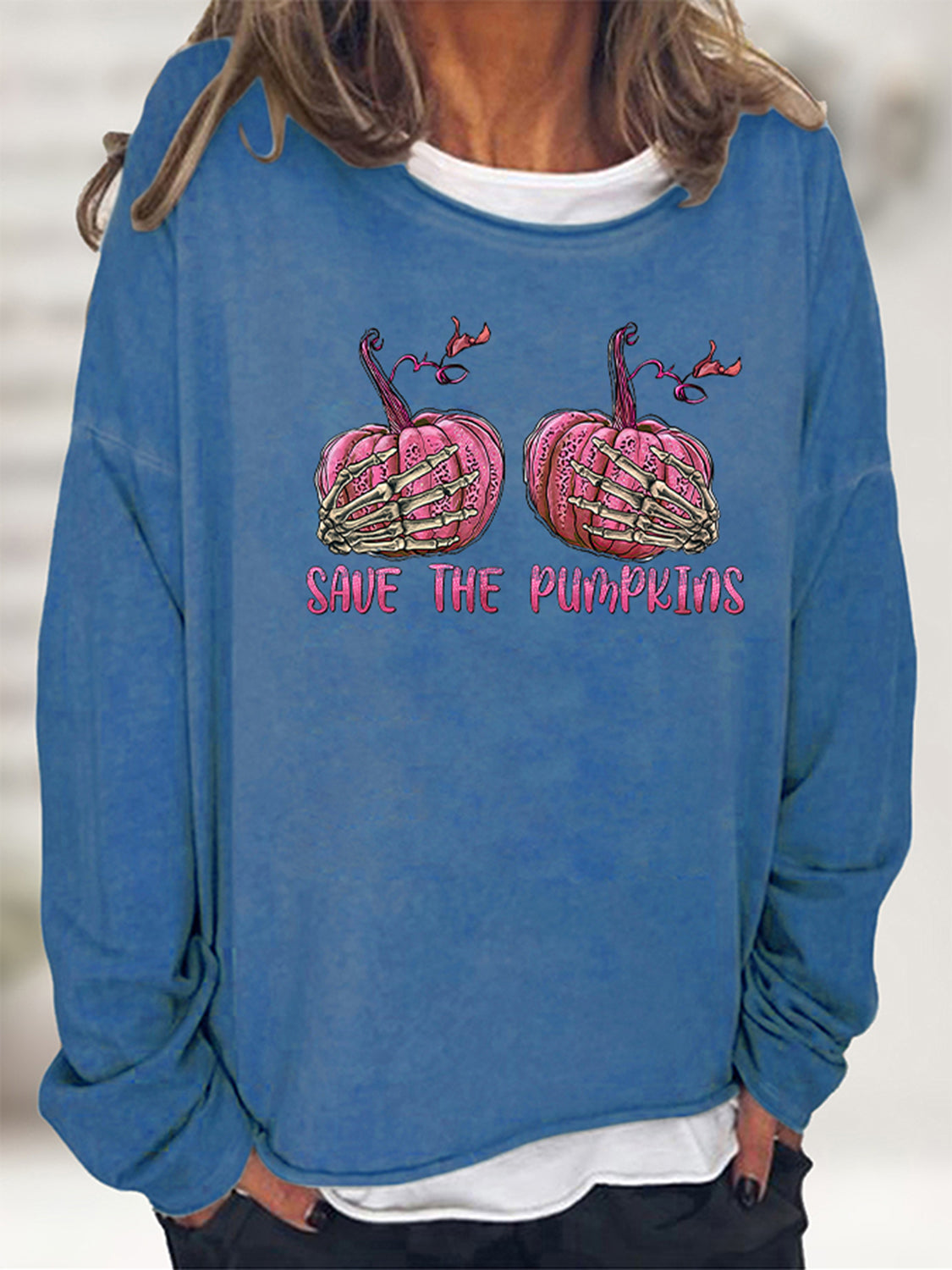 SAVE THE PUMPKIN Grafik-Sweatshirt in voller Größe