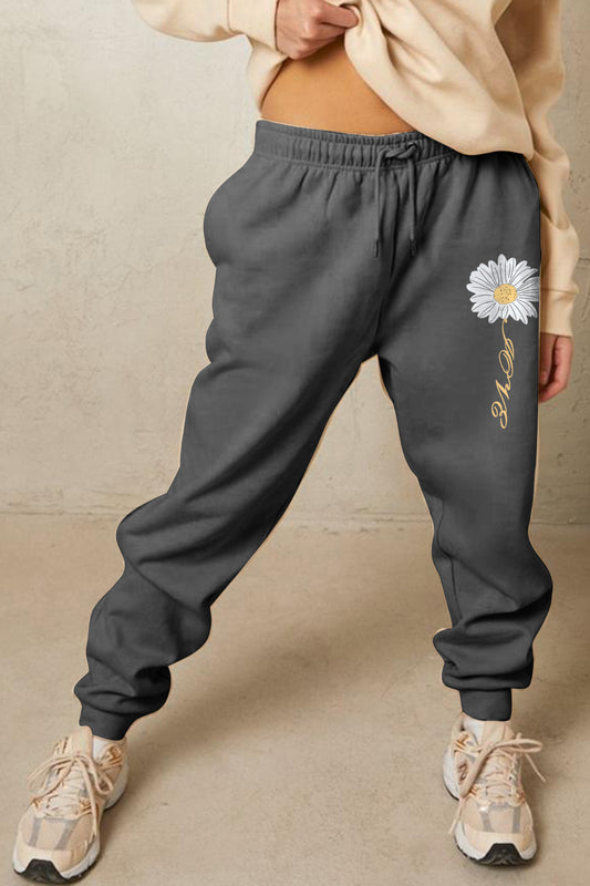 Simply Love Full Size LOVE Graphic Sweatpants