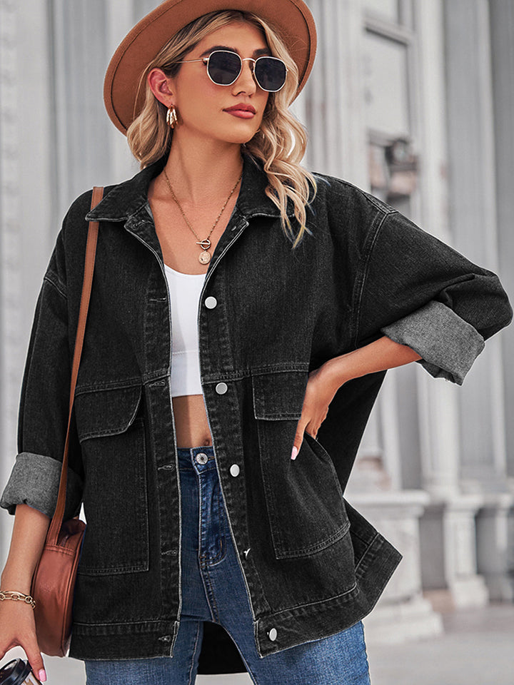 Dropped Shoulder Denim Jacket