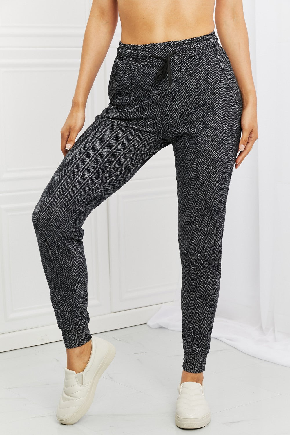 Leggings Depot – Stay In – Jogginghose in voller Größe mit Kordelzug in der Taille