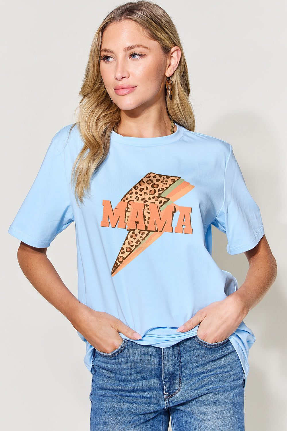 Simply Love Full Size MAMA Round Neck Short Sleeve T-Shirt