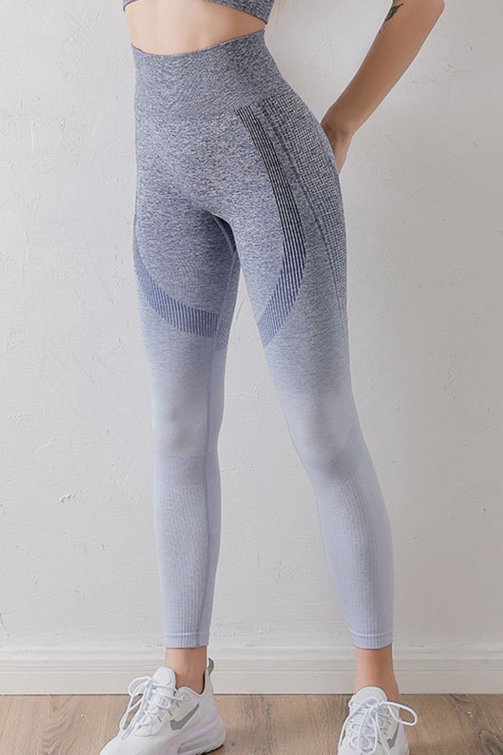 Sport-Leggings mit Farbverlauf und hoher Taille