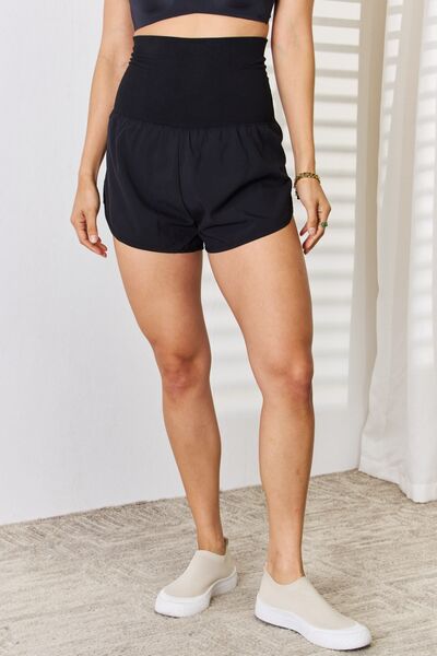 Zenana – Shorts mit hoher Taille und Bauchkontrolle in voller Größe