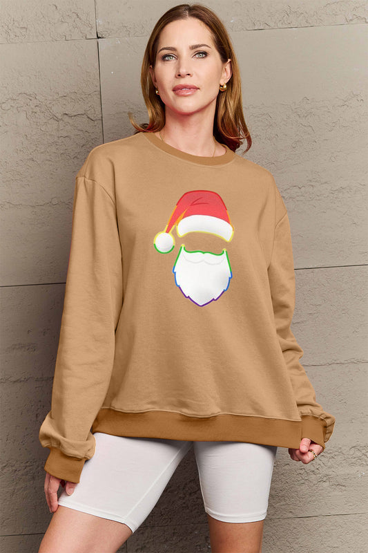 Simply Love Full Size Graphic Round Neck Sweatshirt