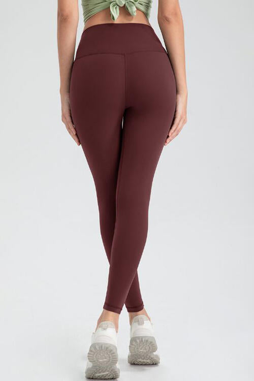 Aktiv-Leggings mit schmaler Passform und breitem Bund