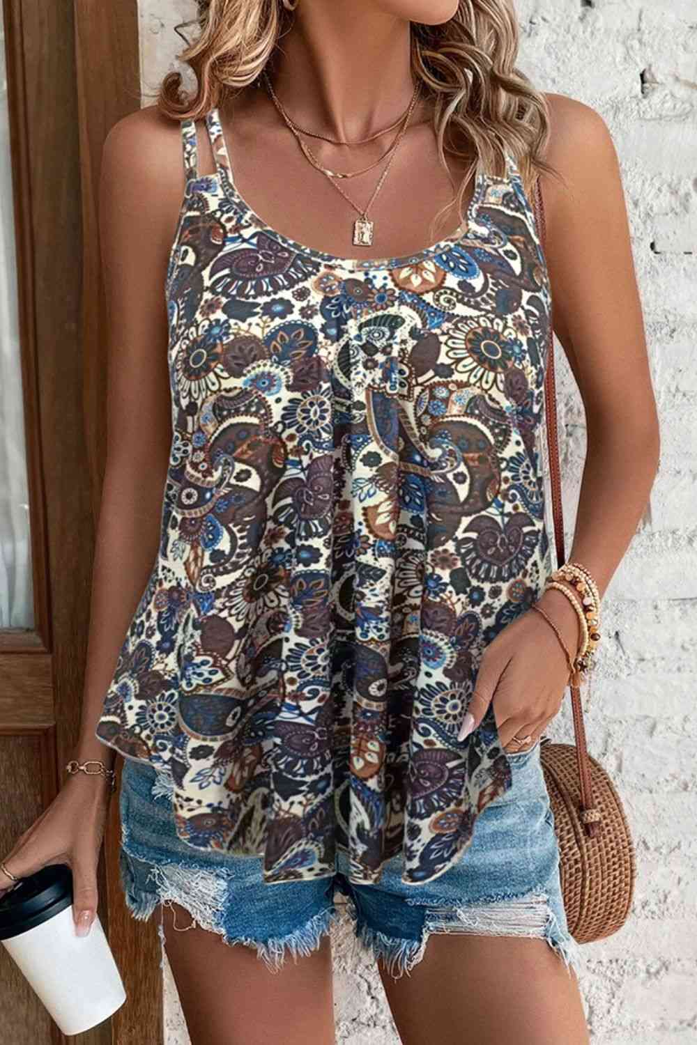 Camisole mit U-Ausschnitt und Doppelträgern