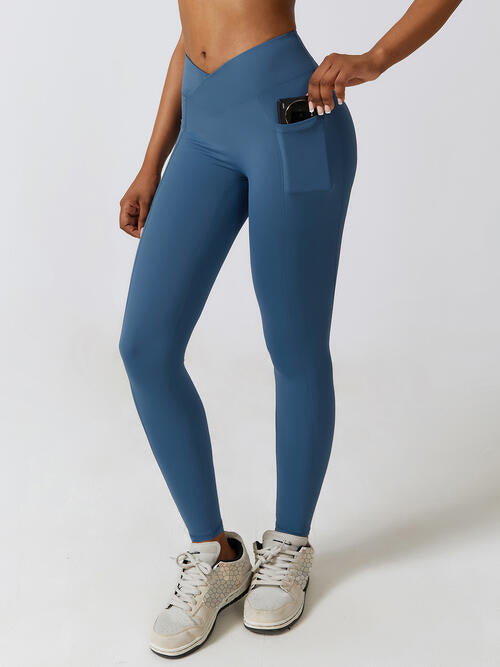 Aktiv-Leggings mit breitem Bund