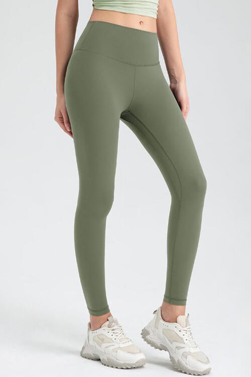 Aktiv-Leggings mit schmaler Passform und breitem Bund