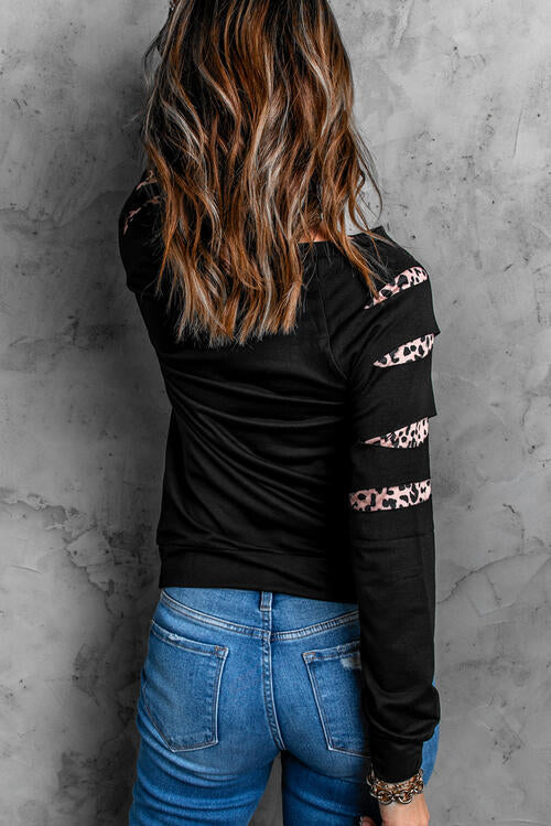 Sweatshirt mit Leopardenmuster