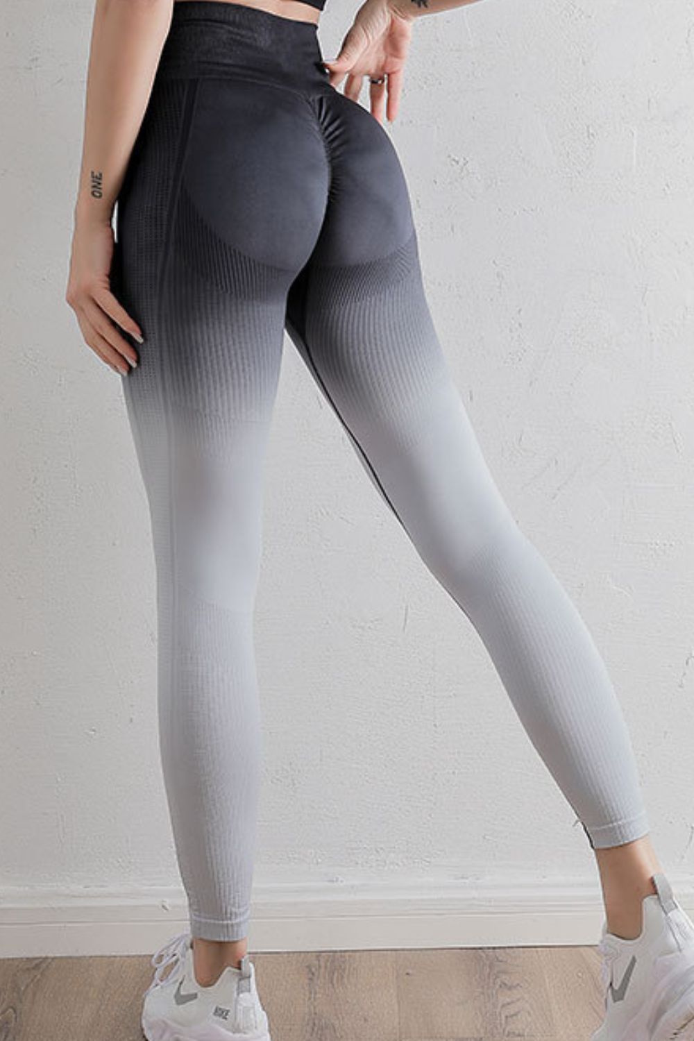 Sport-Leggings mit Farbverlauf und hoher Taille