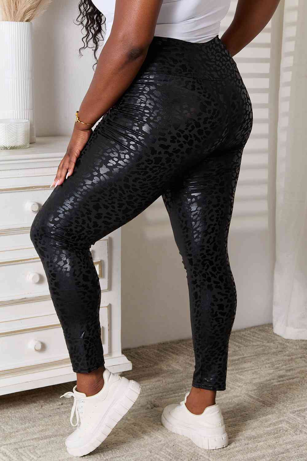 Leggings mit hoher Taille von Double Take