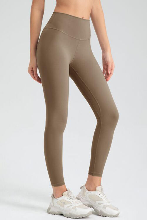 Aktiv-Leggings mit schmaler Passform und breitem Bund