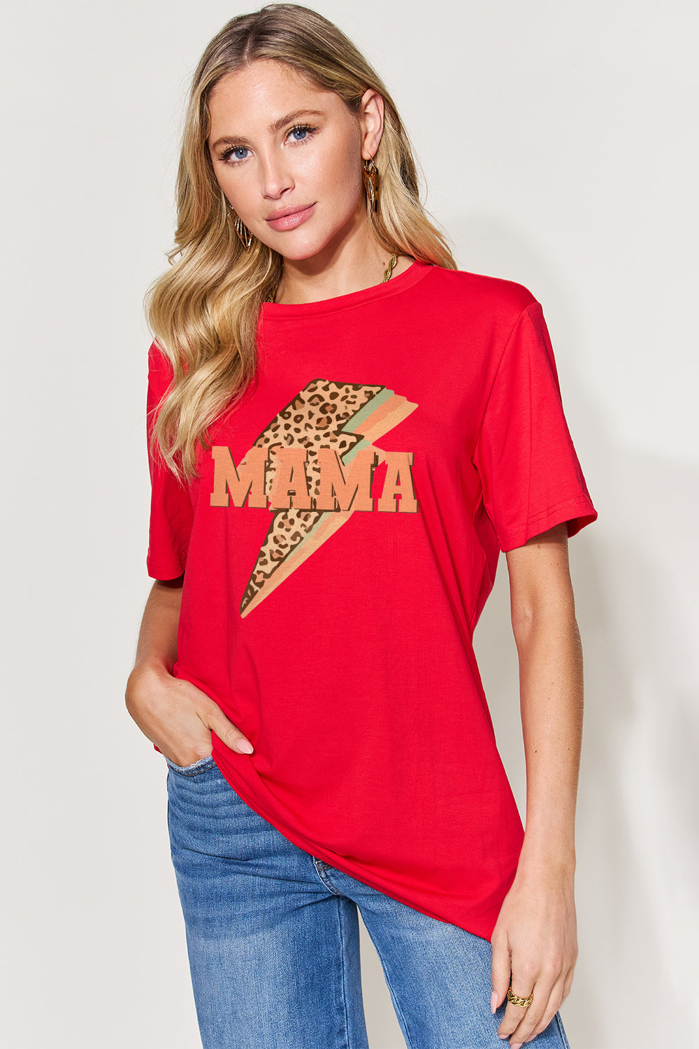 Simply Love Full Size MAMA Round Neck Short Sleeve T-Shirt