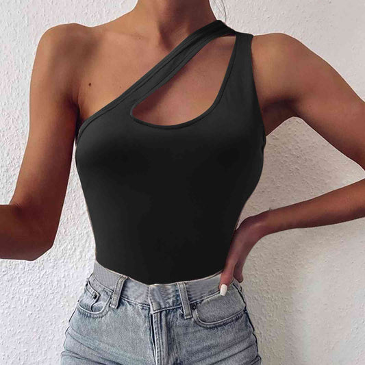 Camisole mit Cut-Outs und einer Schulter