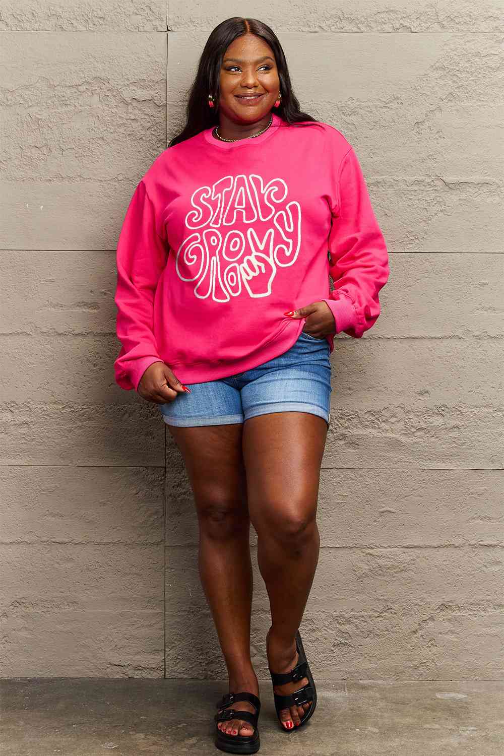 Simply Love Full Size Graphic Sweatshirt