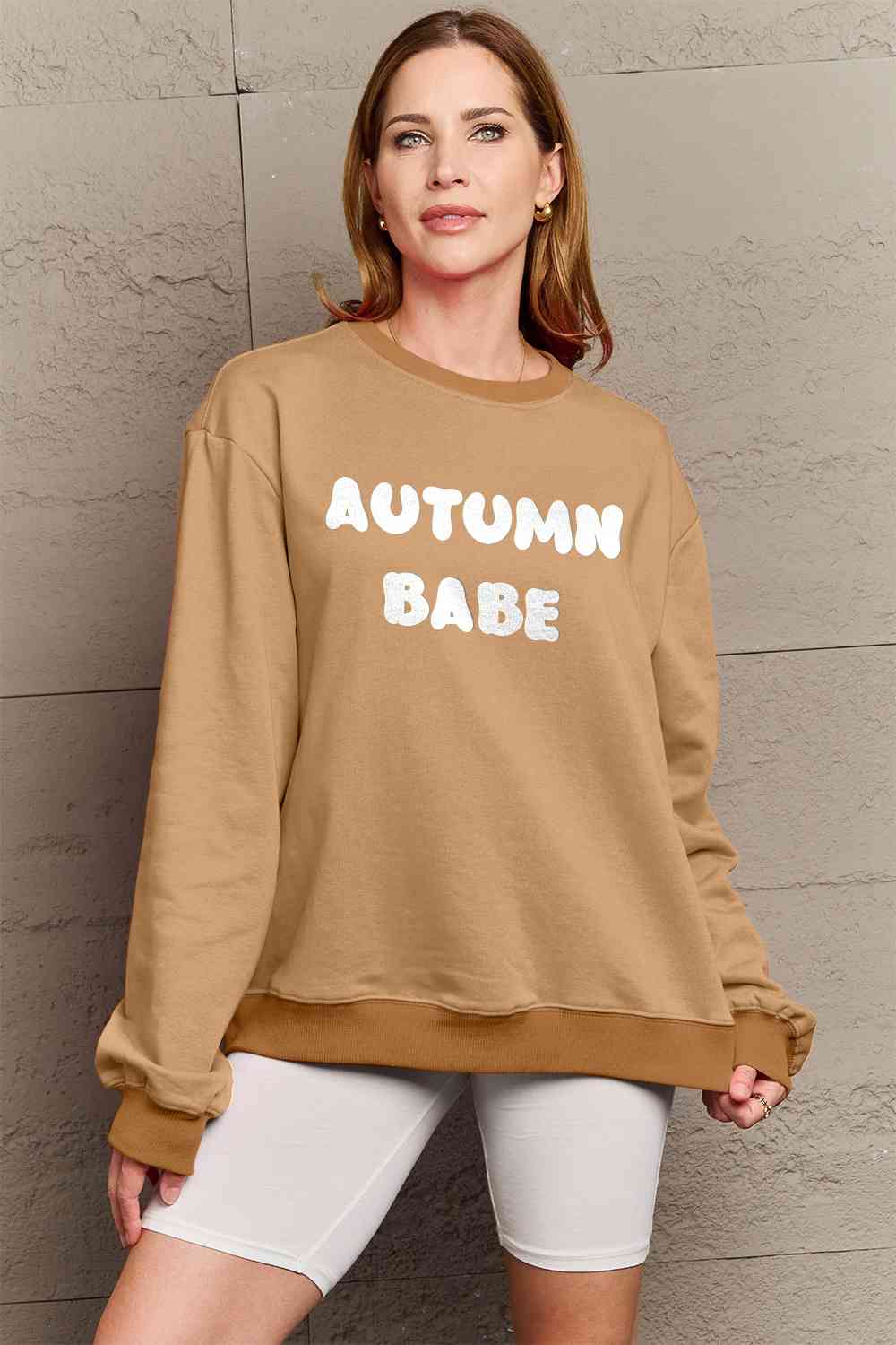 Simply Love – Sweatshirt mit Grafik „AUTUMN BABE“ in voller Größe