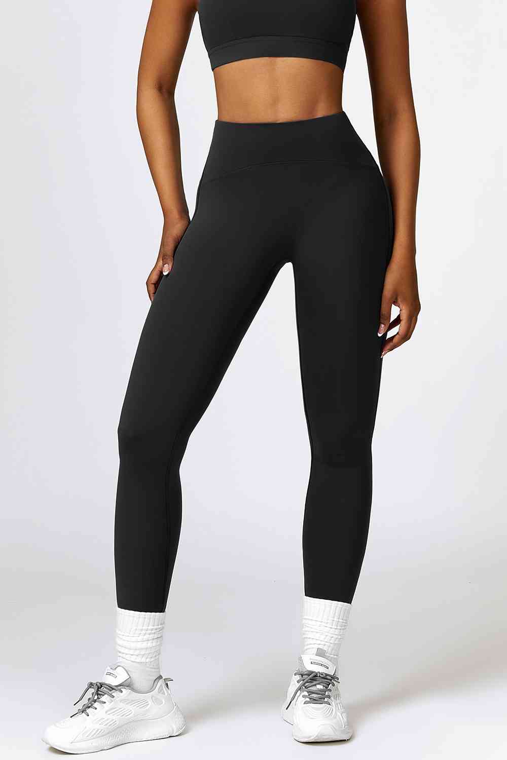 Breathable Wide Waistband Active Leggings