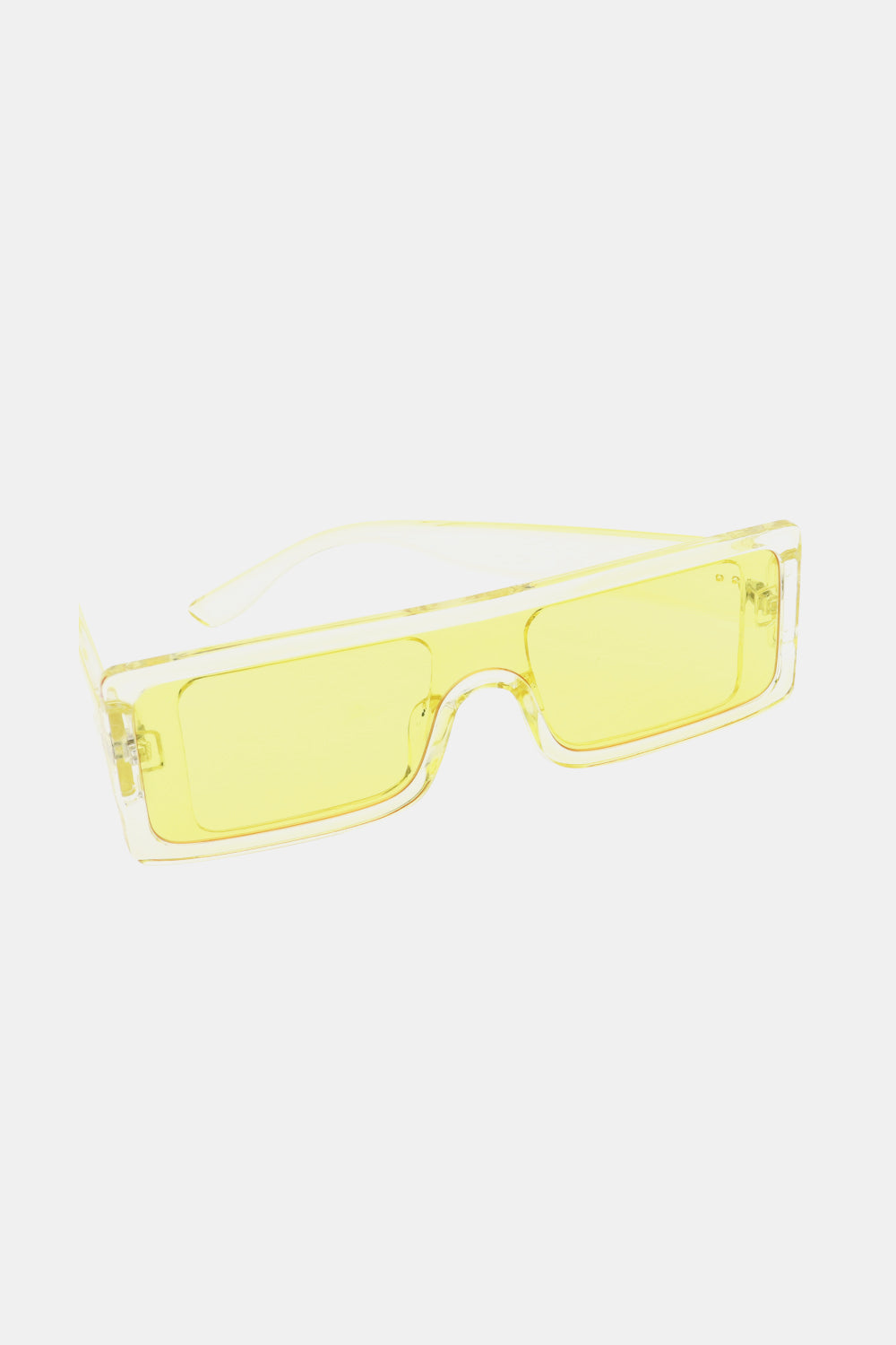 Rechteckige Sonnenbrille mit Rahmen aus Polycarbonat