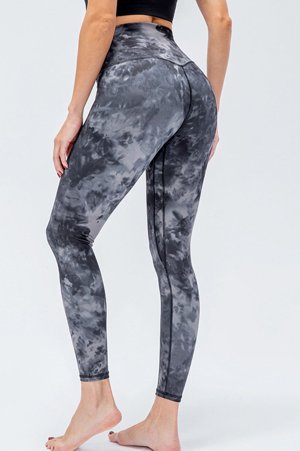 Aktiv-Leggings mit schmaler Passform und breitem Bund