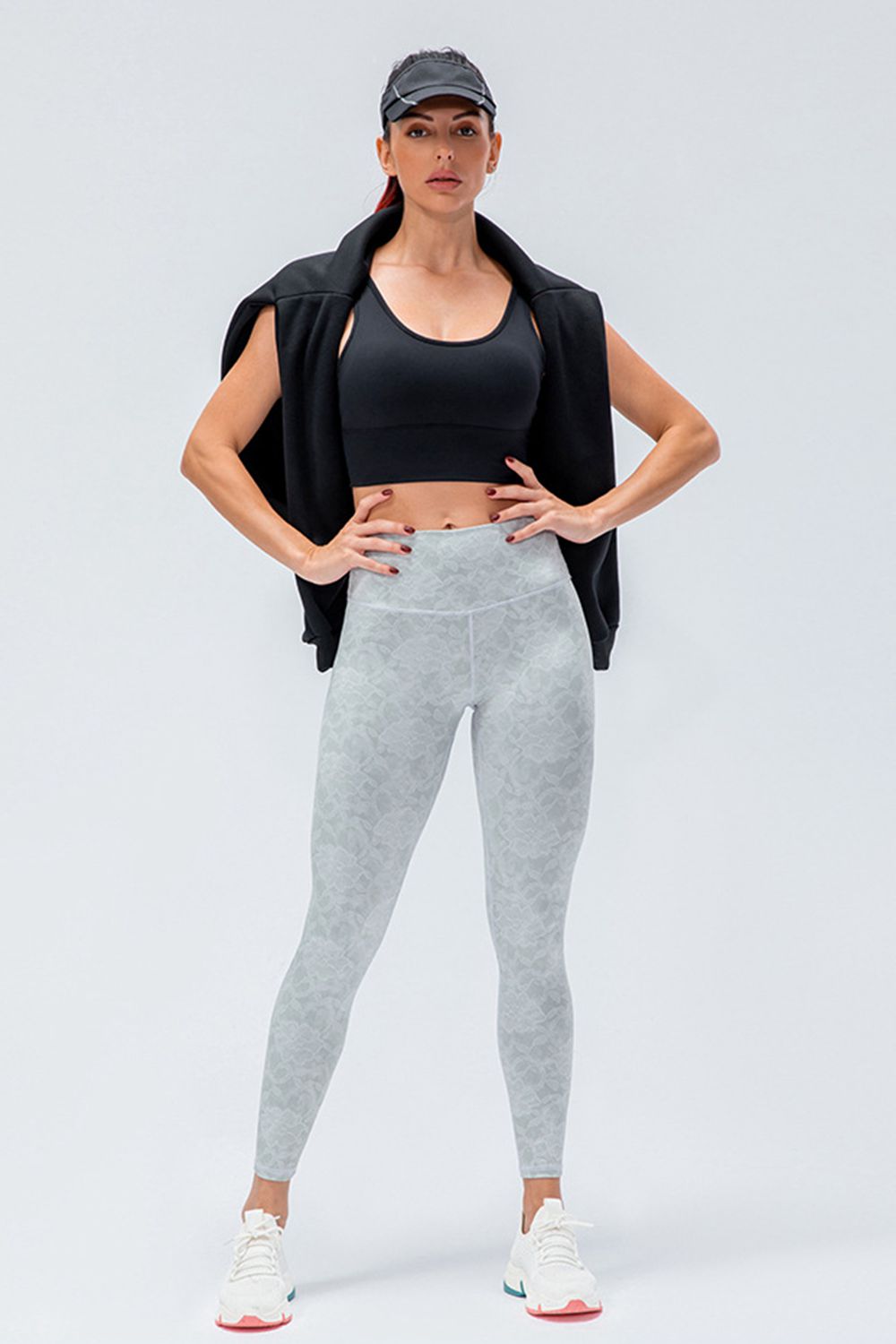 Aktiv-Leggings mit schmaler Passform und breitem Bund