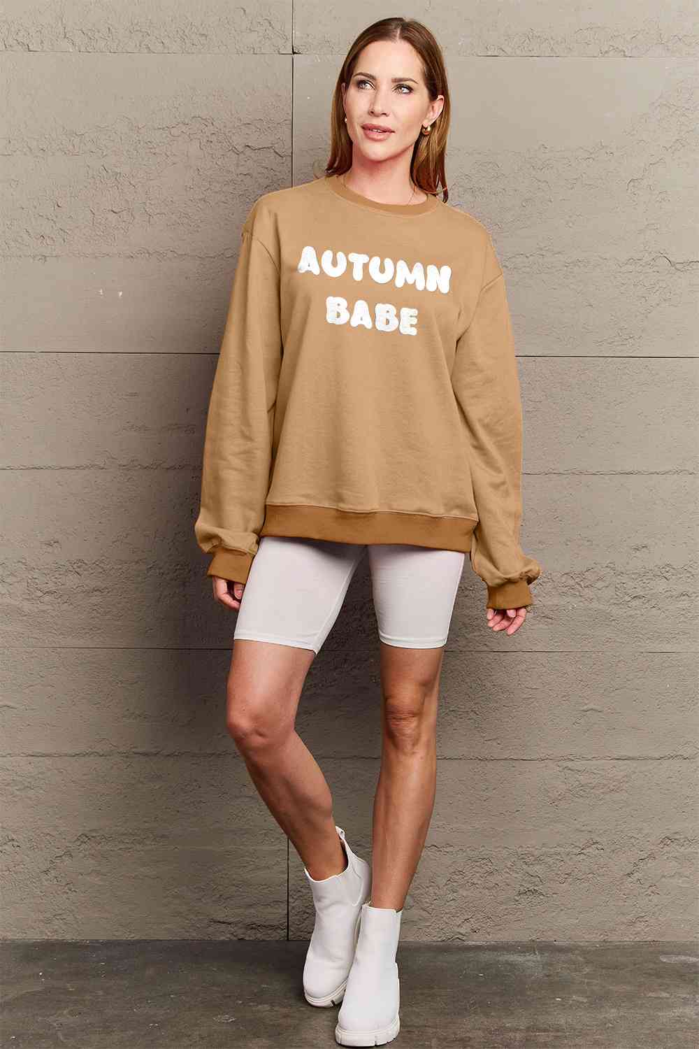 Simply Love – Sweatshirt mit Grafik „AUTUMN BABE“ in voller Größe