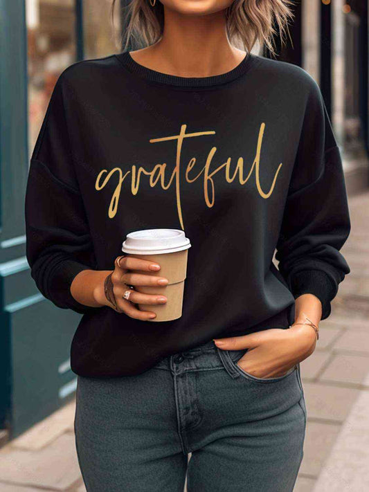 GRATEFUL Round Neck Sweatshirt