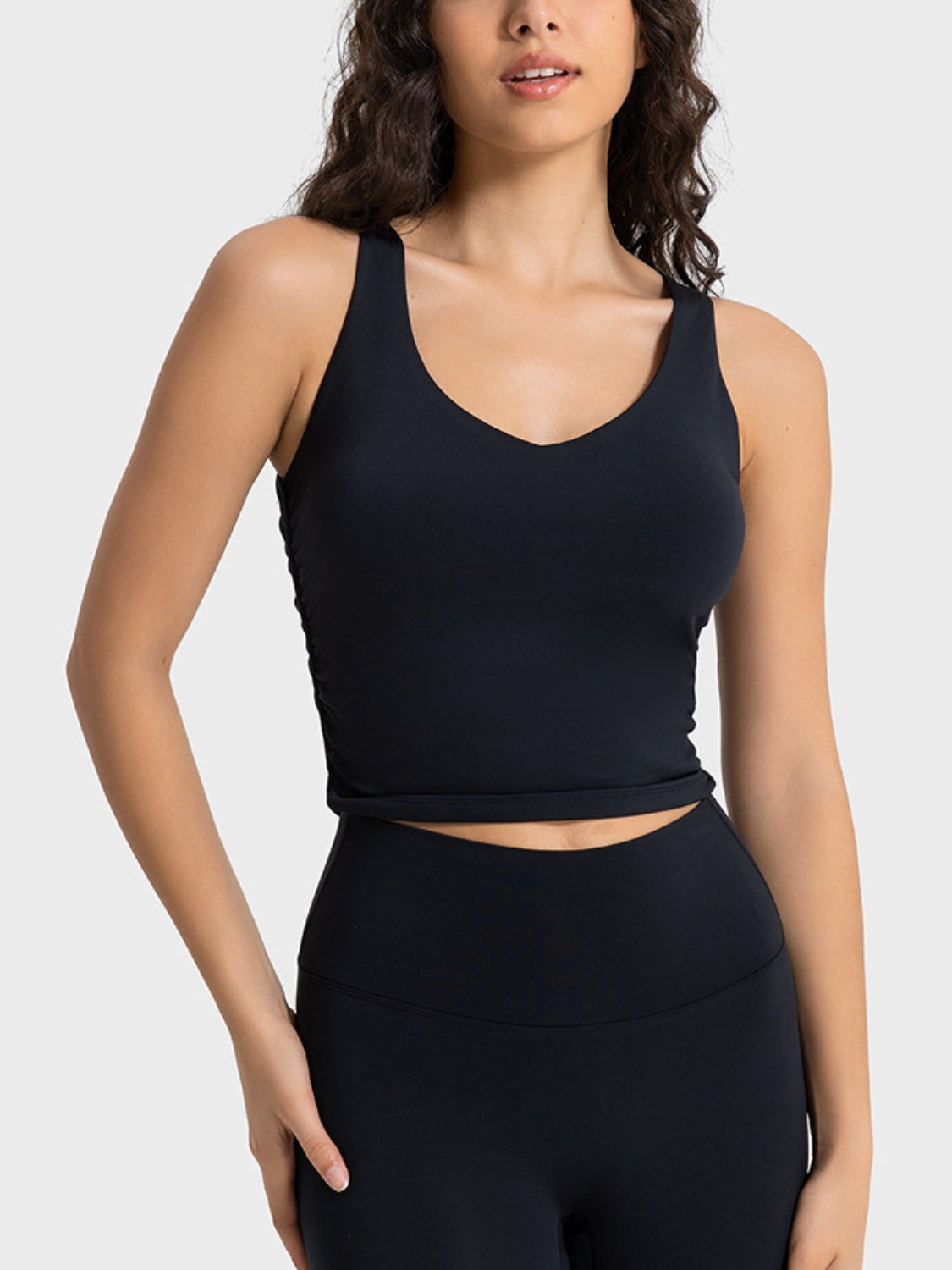 Kurzes Sport-Tanktop