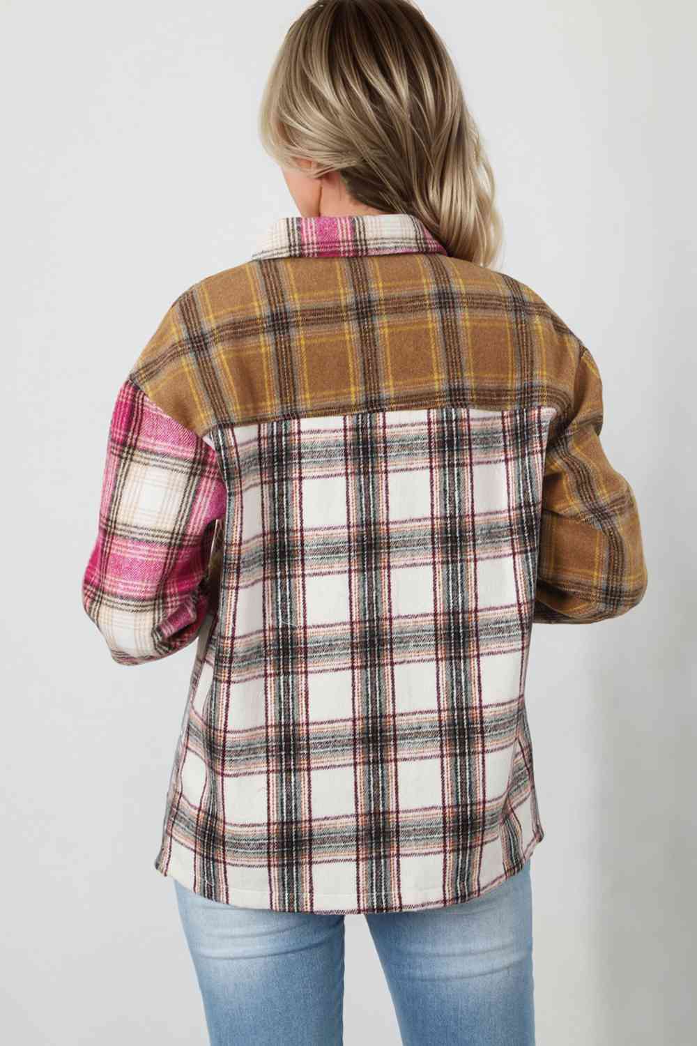 Chaqueta estilo camisa a cuadros