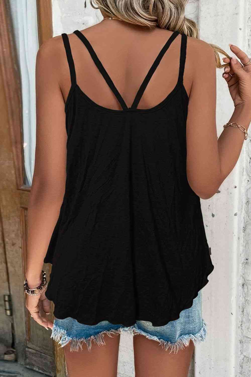 Camisole mit U-Ausschnitt und Doppelträgern