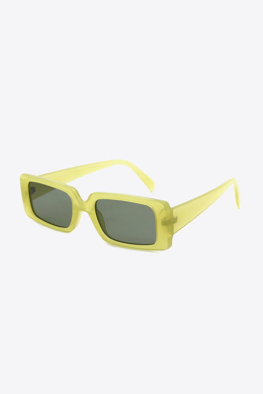 Rechteckige Sonnenbrille aus UV400-Polycarbonat