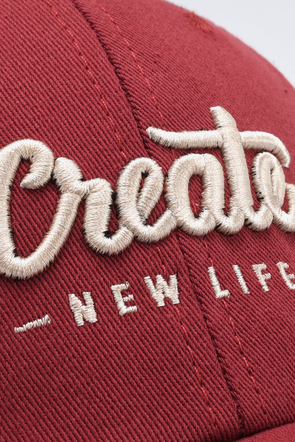 CREATE NEW LIFE Verstellbare Baseballkappe aus Baumwolle