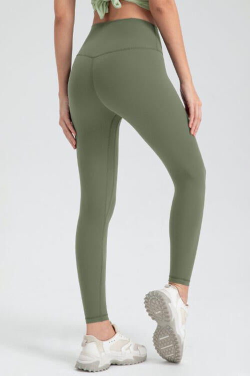 Aktiv-Leggings mit schmaler Passform und breitem Bund