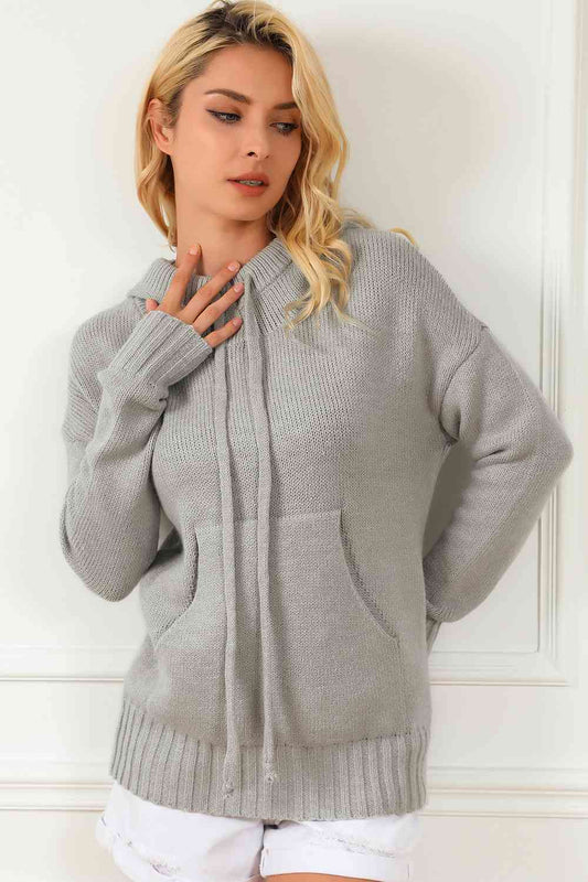 Kapuzenpullover mit Kordelzug und Tasche