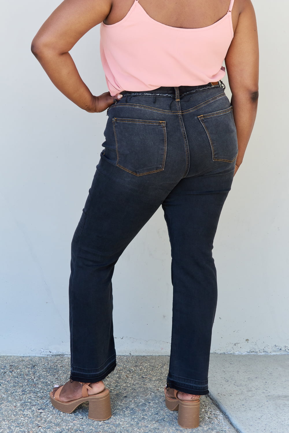 Judy Blue Amber Full Size High Waist Slim Bootcut Jeans